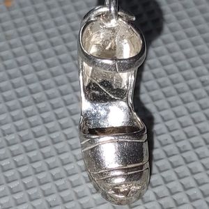 Vtg. 925 Sundance Jewelry Co. Peeptoe Platform Shoe Charm.